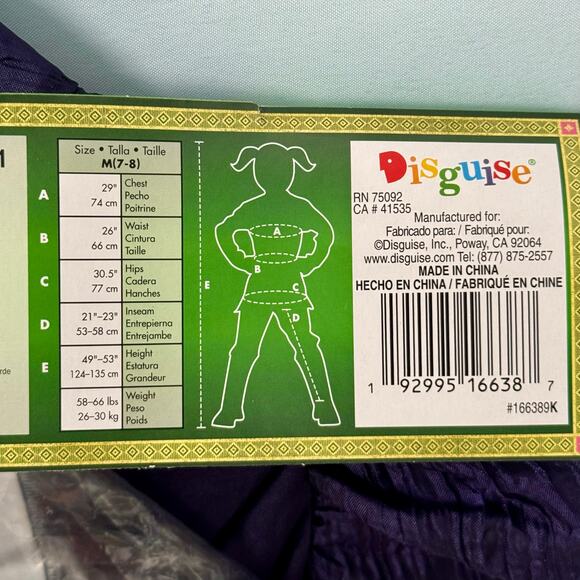 New Elphaba Deluxe Wicked Witch Musical Movie Child Costume Medium 7-8 - Picture 5 of 7